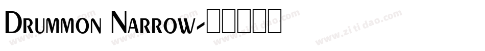 Drummon Narrow字体转换
